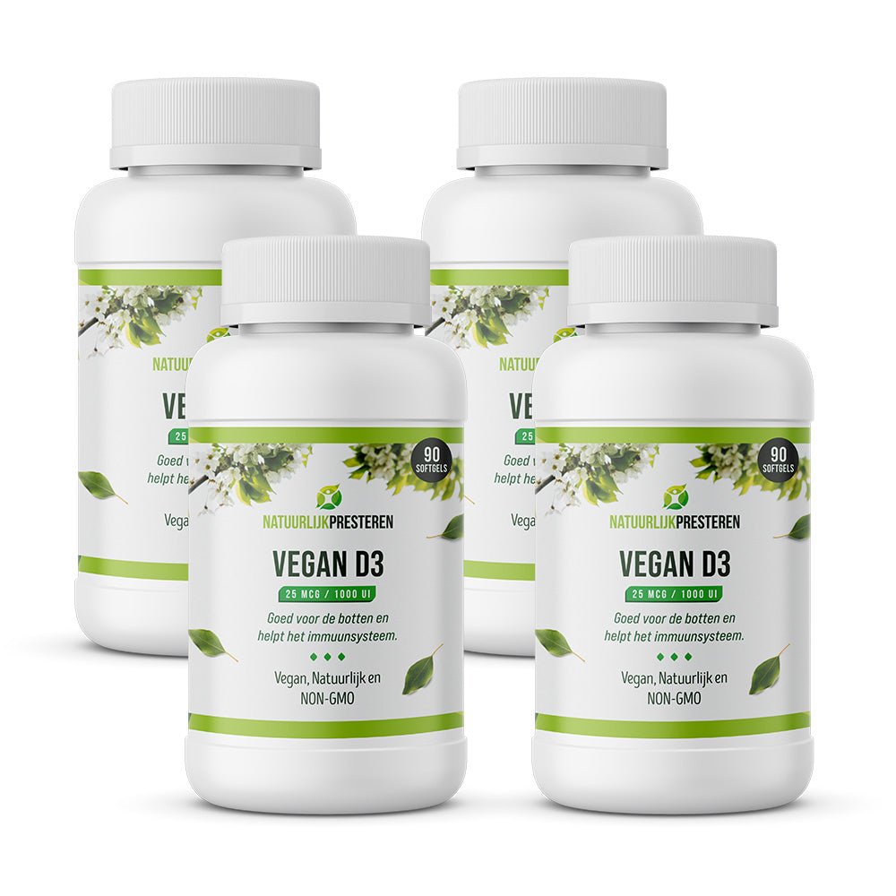 Vegan Vitamine D3 25 mcg - Jaarbundel