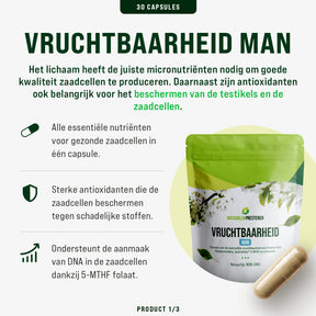 Vruchtbaarheid Man Premium Bundel - 3 maanden