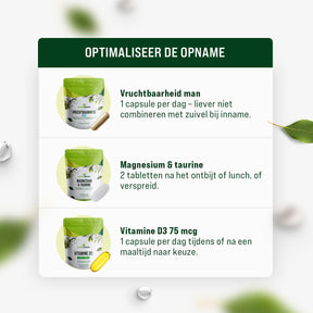 Vruchtbaarheid Man Premium Bundel - 3 maanden
