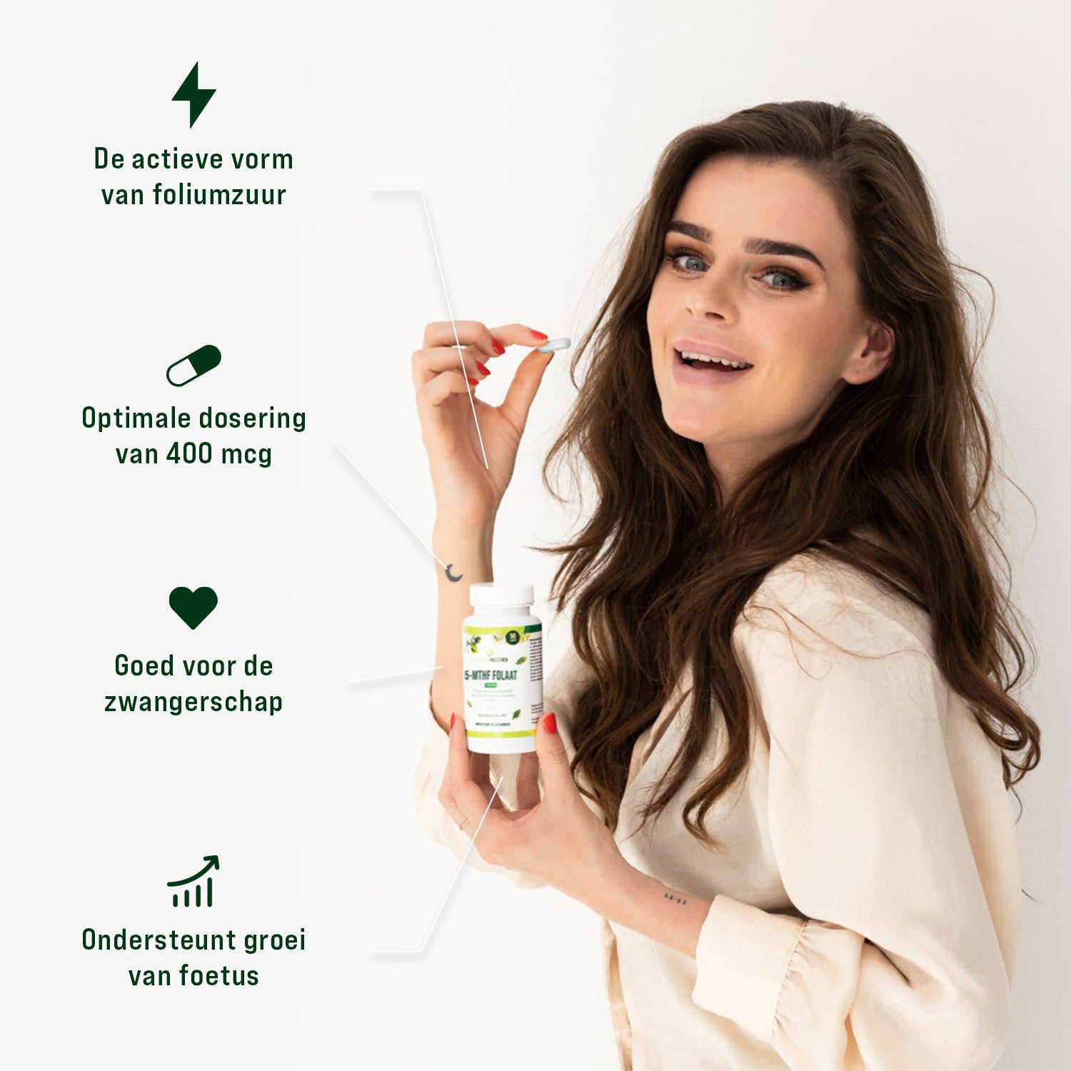 5-MTHF Folaat - 400 mcg